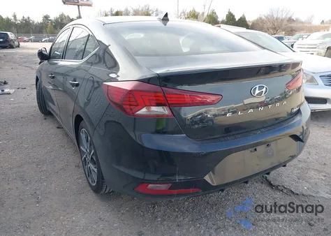 2019 Hyundai Elantra Limited from USA, damaged, VIN 5NPD84LF2KH482025